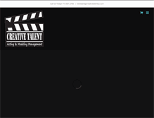 Tablet Screenshot of creativetalentoc.com